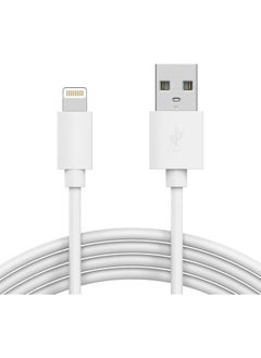 TalkWorks TALK WORKS Fast-Charge Lightning Cable-MFi-Certified for Apple iPhone 14, 14 Pro, 14 Plus, 13, 13 Pro, 12, 11 Pro/Max/Mini/Plus, XR, XS/Max, AirPods - 10ft Long, Heavy-Duty Cord, White