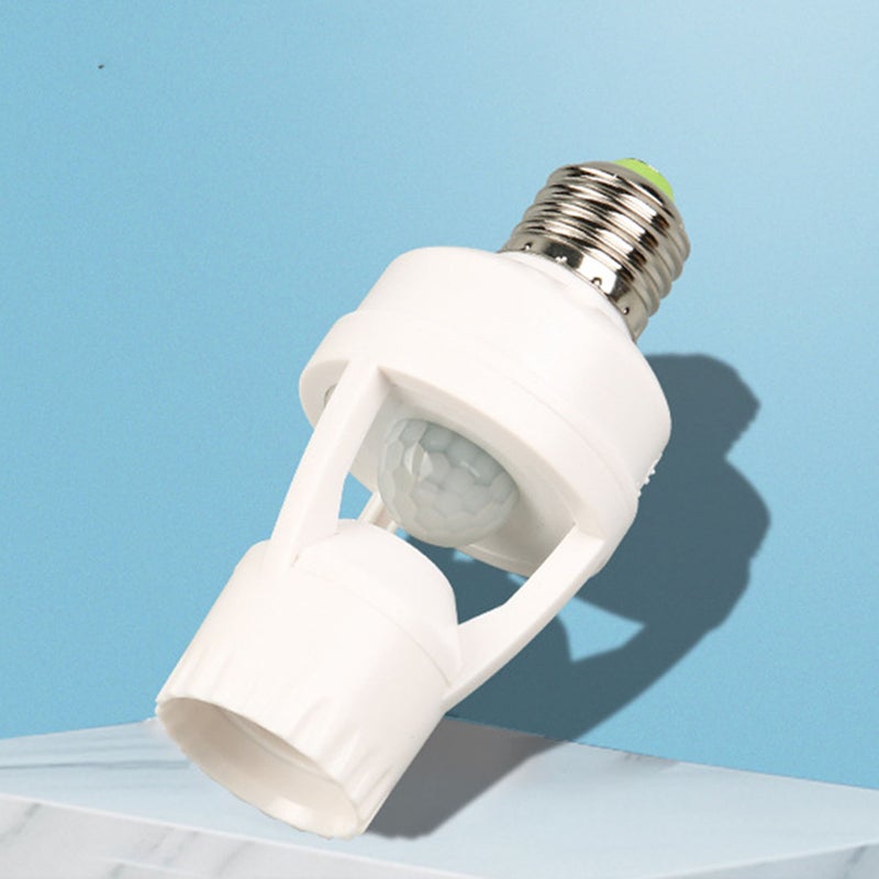100-240V مقبس أضواء مستشعر E27 زمن تأخير 10-300 ثانية مسافة استشعار 6 متر محول حامل مصباح مستشعر حركة الأشعة تحت الحمراء - Image 5