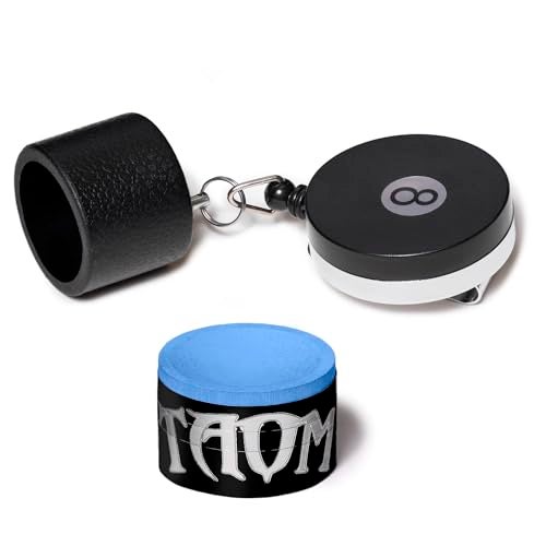 TAOM V10 Billiard Pool Cue Premium Chalk Blue with Retractable Chalk Holder - Image 1