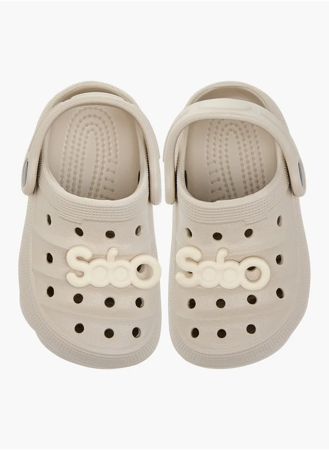 أكوا Boys Accent Detail Clogs with Backstrap