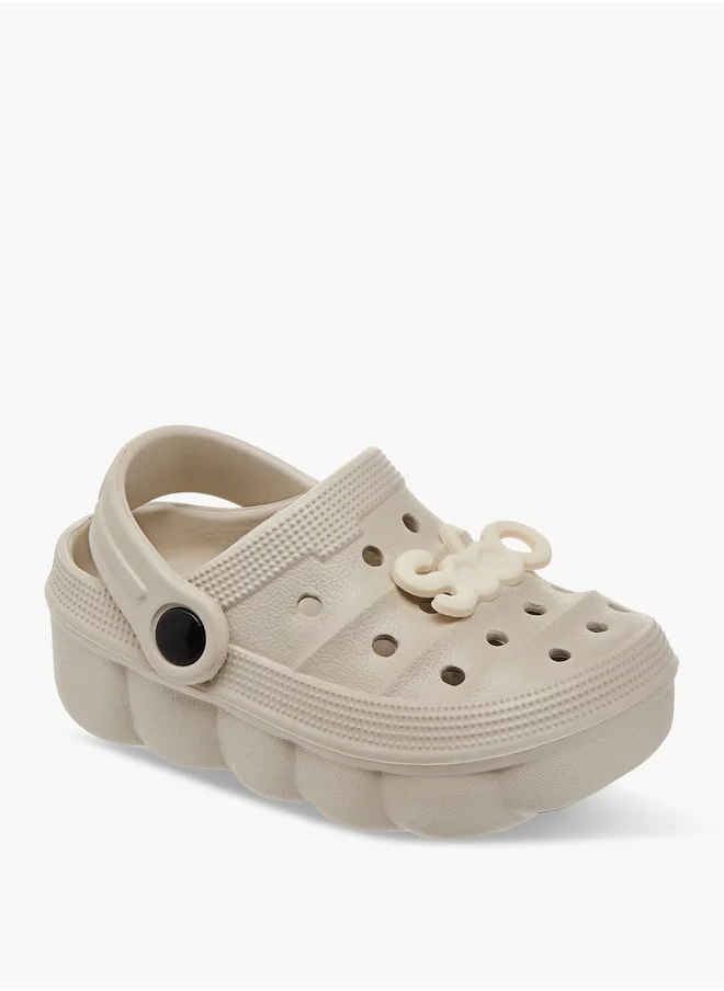 أكوا Boys Accent Detail Clogs with Backstrap