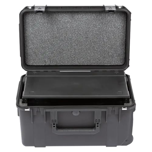 SKB iSeries 3U Shallow Fly Rack, Waterproof Polypropylene Hard Case with Durable Latches for Travel and Storage, Ideal for Musicians, 9 Inch, Black - Image 1