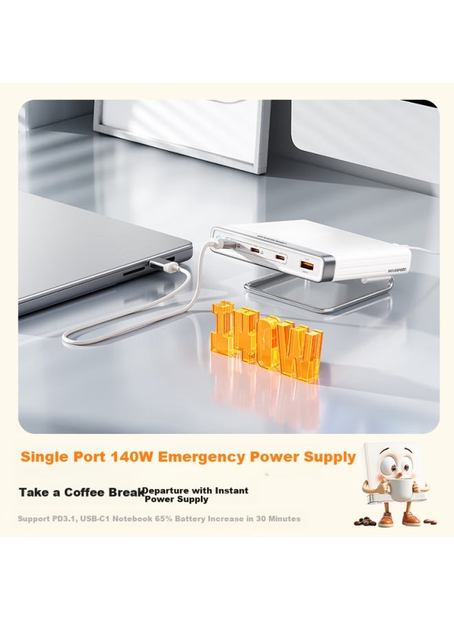 MOVESPEED Move Speed 165w Multi-functional Desktop Charging Station With 100w Gallium Nitride Quick Charge Type-c Charger For Iphone 16 Apple Android Phones Laptops Ipad Black - Image 4