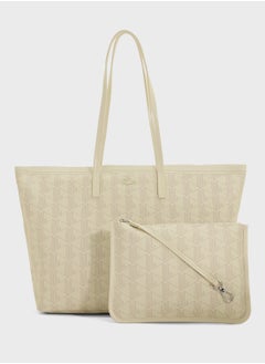 Monogram Top Handle Zip Over Tote