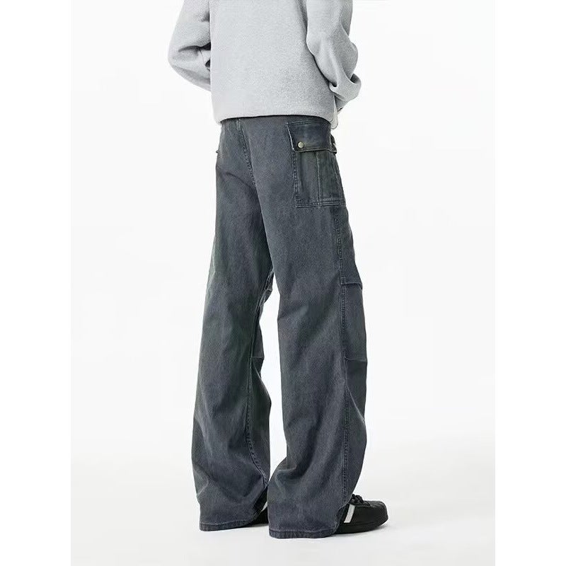 Unisex Classic Denim Jeans Loose Fit Daily Outdoor Wear - Image 4