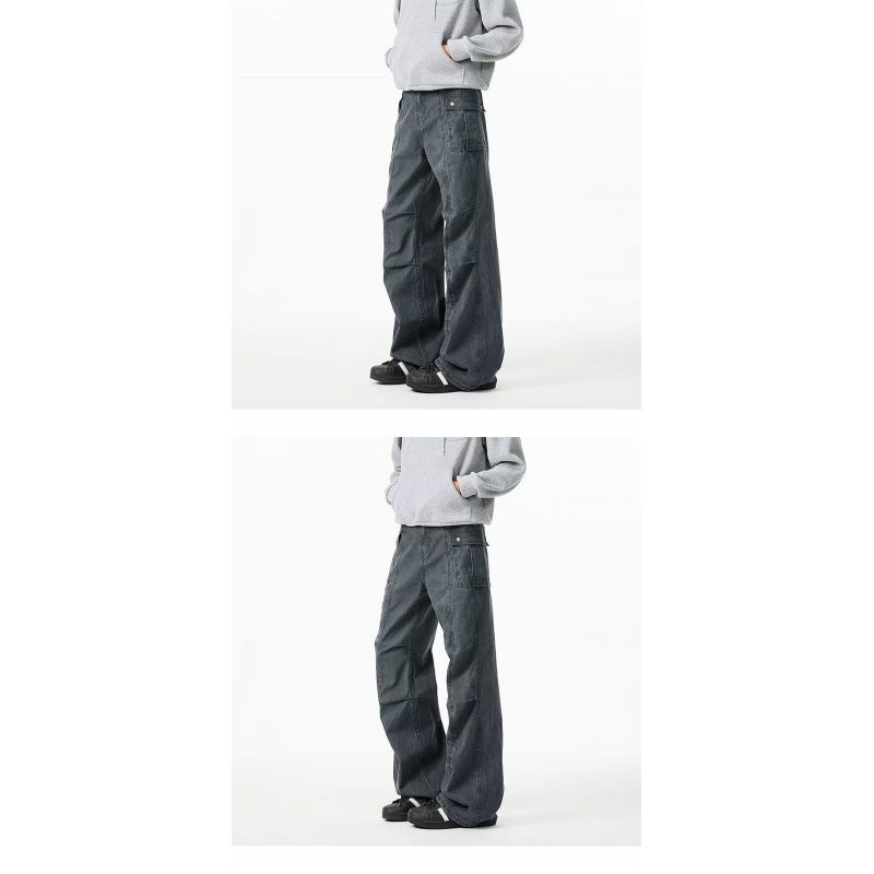 Unisex Classic Denim Jeans Loose Fit Daily Outdoor Wear - Image 1