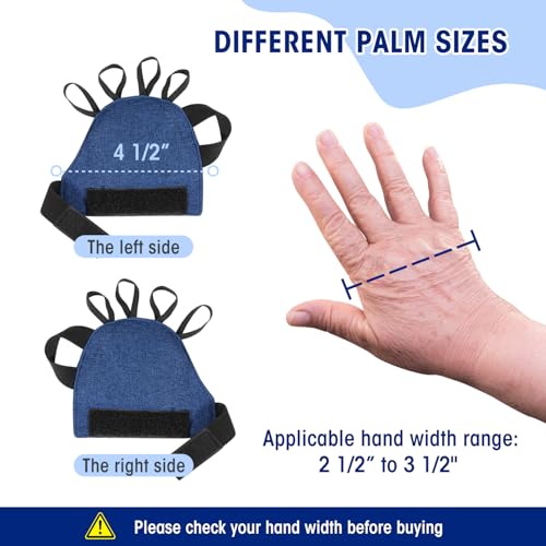 Zipcase Medium Size Weighted Gloves for Tremors to Provide Hand Stability and Improve Hand Dexterity, Perfect Writing Weights & Hand strengthening Tool（2 x 1/2lb, Each Glove), Blue - Image 3