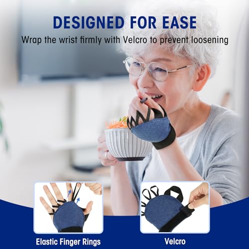 Zipcase Medium Size Weighted Gloves for Tremors to Provide Hand Stability and Improve Hand Dexterity, Perfect Writing Weights & Hand strengthening Tool（2 x 1/2lb, Each Glove), Blue - Image 5