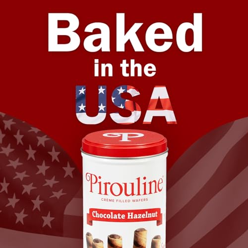 Pirouline Rolled Wafers – Chocolate Hazelnut – Rolled Wafer Sticks, Crème Filled Wafers, Rolled Cookies for Coffee, Tea, Ice Cream, Snacks, Parties, Gifts, and More – 3.25oz Tin 4pk - Image 3