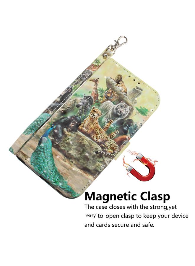 اس-توب جراب لهاتف موتورولا موتو جي 32، جراب جلدي ثلاثي الأبعاد ملون قابل للطي أفقيًا - Image 4