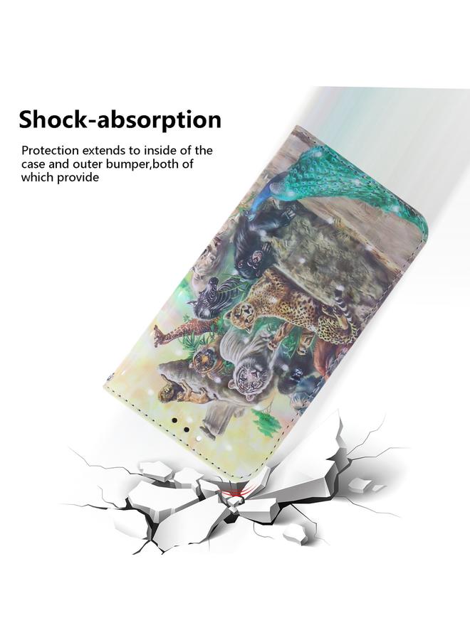 اس-توب جراب لهاتف موتورولا موتو جي 32، جراب جلدي ثلاثي الأبعاد ملون قابل للطي أفقيًا - Image 5