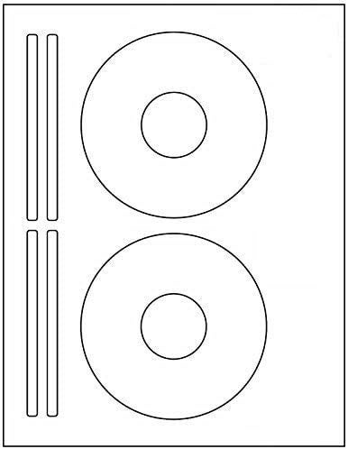 BESTeck CD/DVD Labels BESTeck Brand. Compatible 5931 Size Laser and Ink Jet Compatible Bright White Matte Finish. (100 Sheets/200 Labels) - Image 3