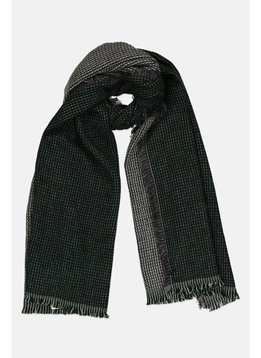 ESPRIT Men Textured Scarves, Green  - Image 1
