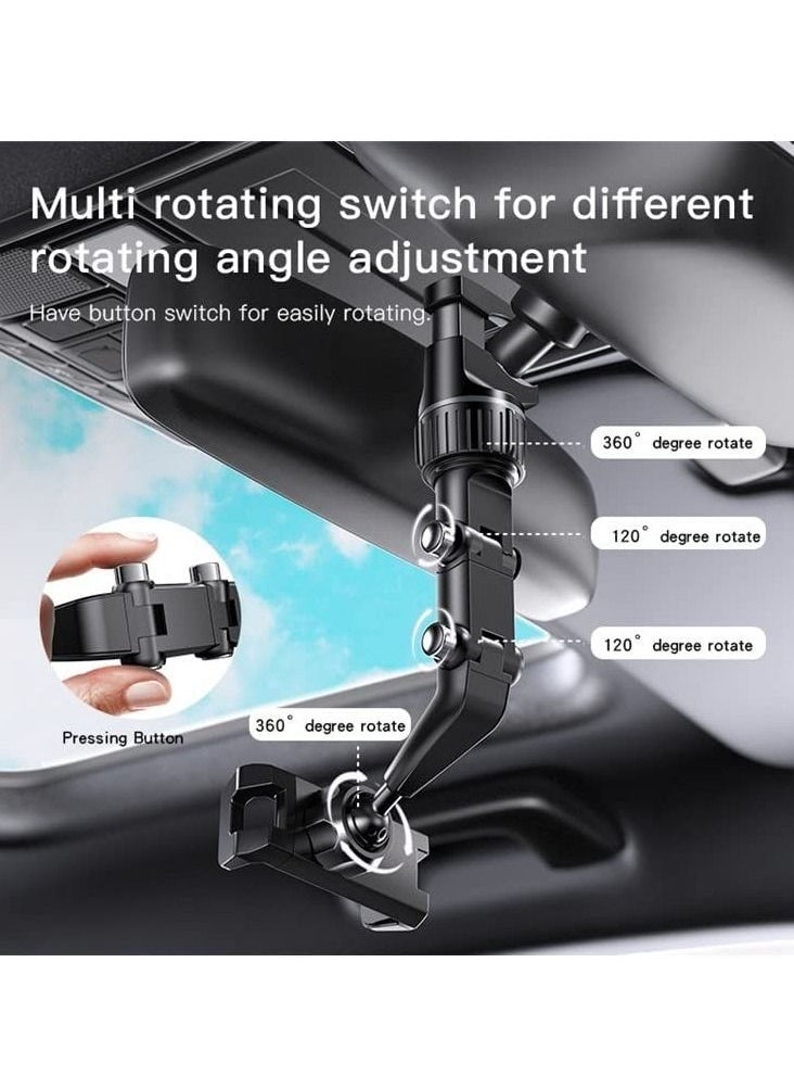 Yesido YESIDO C192 Clip-on Rotating Car Rearview Mirror Mount Adjustable Bracket for 4-6.7inch Phone Holder.  - Image 3
