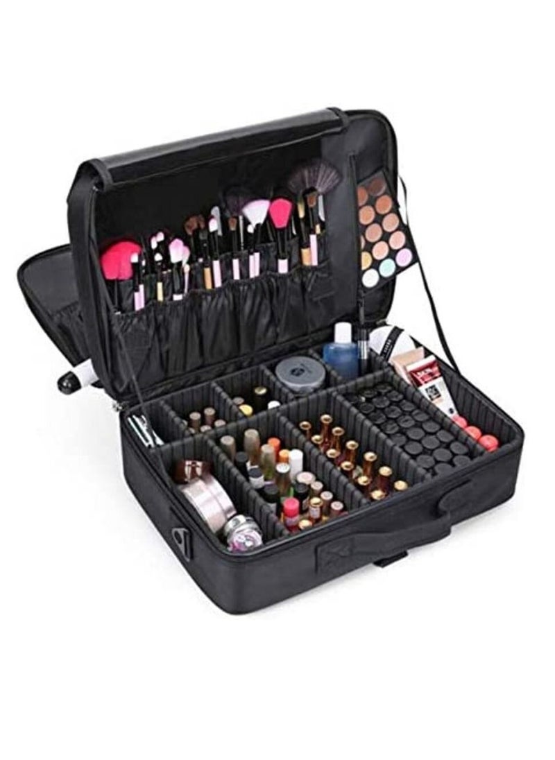 Generic Big Size Makeup Bag Travel Case Cosmetic Makeup Holder Organizer Handbag Purse Pouch Bag  - Image 2