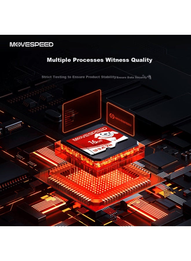 MOVESPEED Move Speed Joy Collaboration 16gb Tf Card U3 V30 A1 C10 High-speed Memory Card For Mobile Phones, Tablets, Dashcams, Surveillance Cameras, And Gaming Devices - Image 3