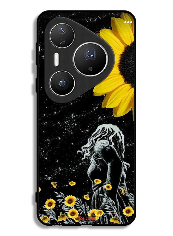 Tolwak Huawei Pura 80 Pro Protective Case Cover Girl Look At Moon Art - Image 1