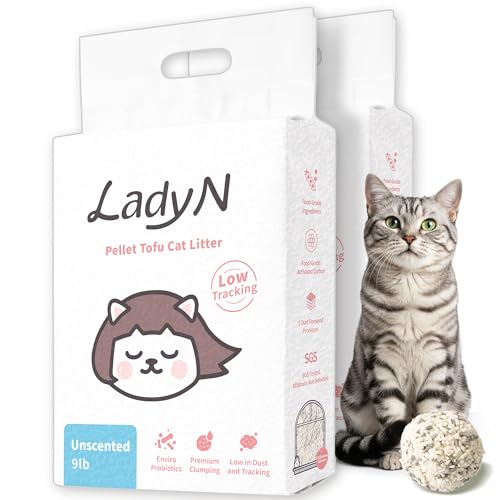 Lady N Pellet Tofu Cat Litter Strong Clumping Low Tracking Unscented 18lb - Image 2