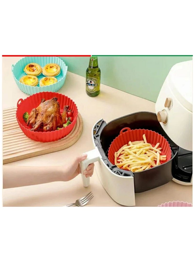 بساط قلاية هوائية سيليكون، وعاء سيليكون 6 قطع مقاسات مختلفة - Image 3