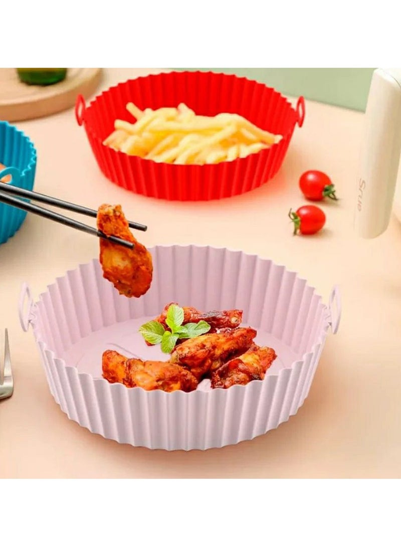 بساط قلاية هوائية سيليكون، وعاء سيليكون 6 قطع مقاسات مختلفة - Image 1