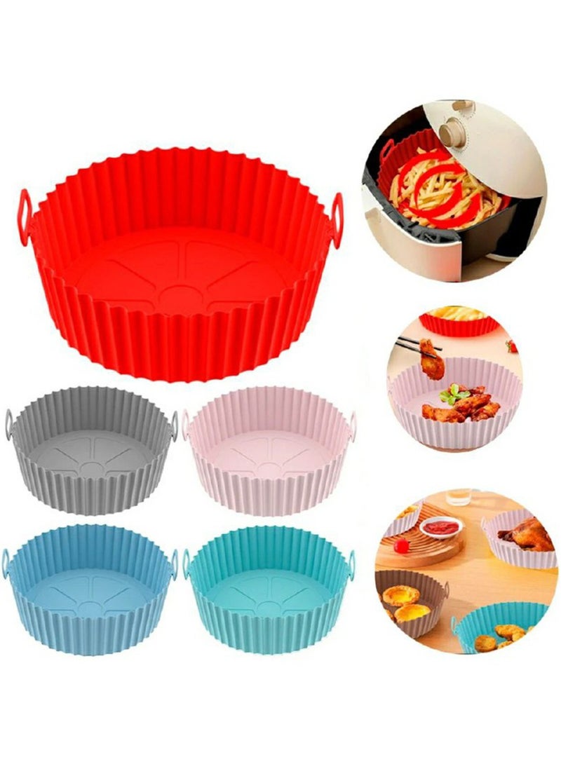 بساط قلاية هوائية سيليكون، وعاء سيليكون 6 قطع مقاسات مختلفة - Image 5