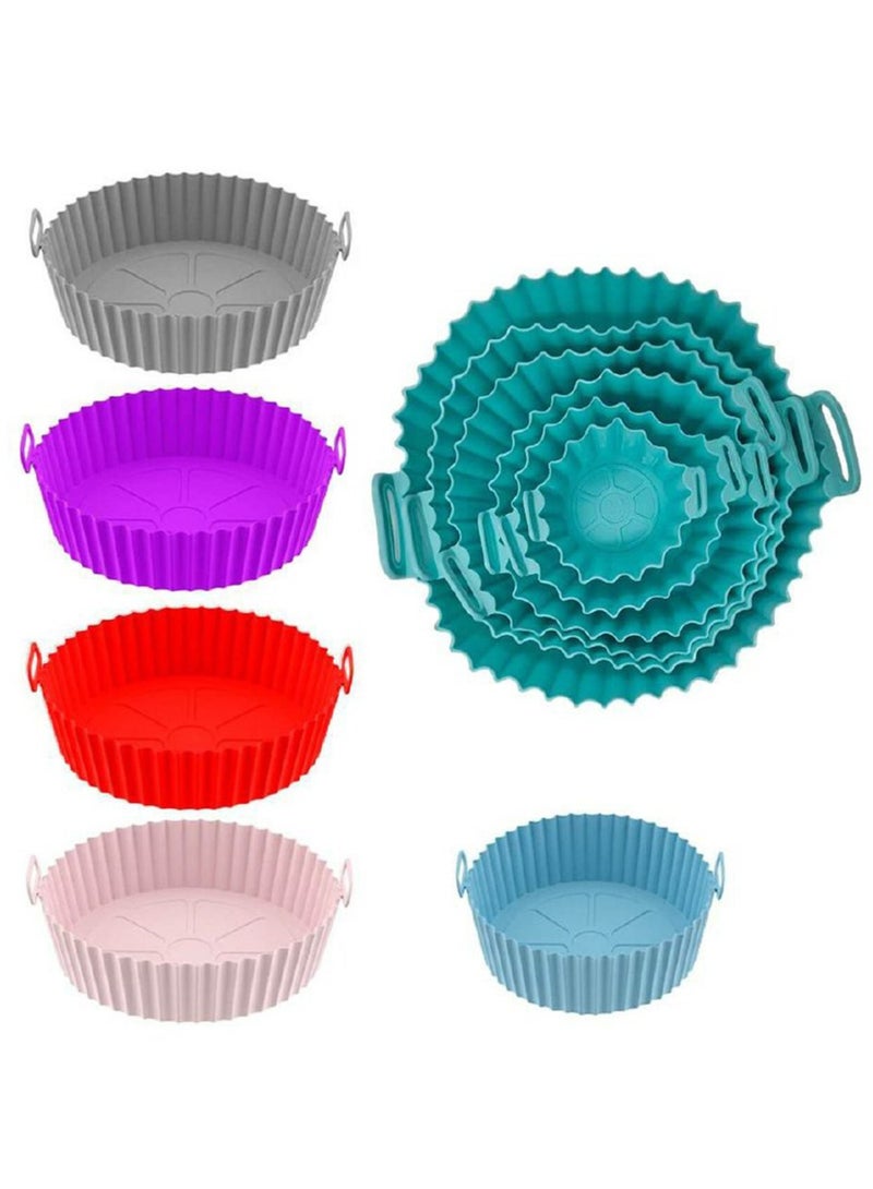 بساط قلاية هوائية سيليكون، وعاء سيليكون 6 قطع مقاسات مختلفة - Image 4