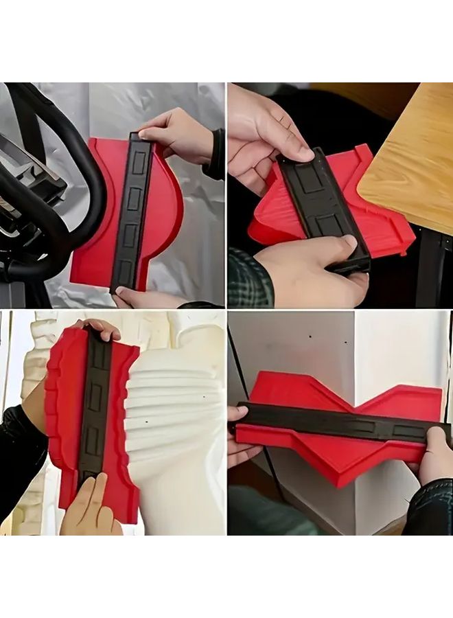 Integrated Caliper And Indexer T Square Profile Tool For Woodworking Carpets Tiles Laminates - Image 4