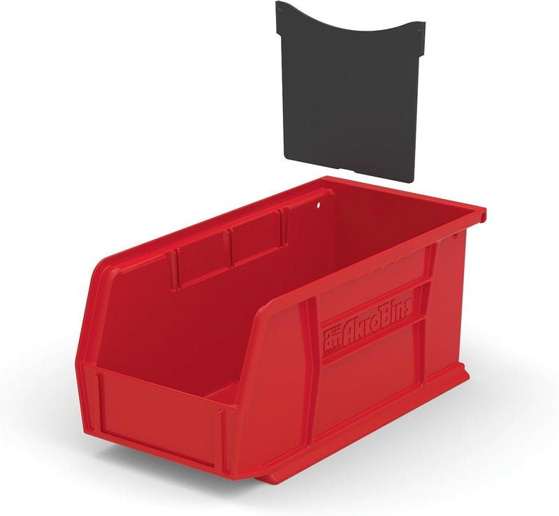 AkroMils 41230 Plastic Width Dividers for AkroBins Stackable Storage Bins Model 30230, Custom Storage Inserts for Tools, Crafts & Supplies, 6-Pack, Black - Image 2