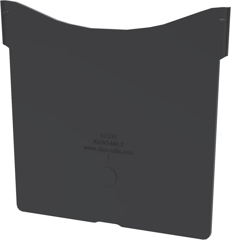 AkroMils 41230 Plastic Width Dividers for AkroBins Stackable Storage Bins Model 30230, Custom Storage Inserts for Tools, Crafts & Supplies, 6-Pack, Black - Image 1