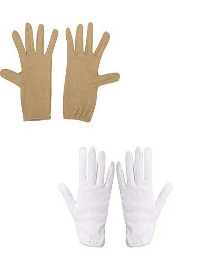 Nancy Cotton Half Hand Gloves(For Driving and Sun Protection,2 Pair) UNISEX - Image 1