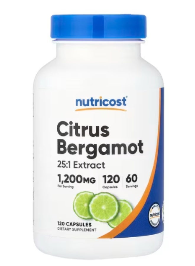 Nutricost, Citrus Bergamot, 120 Capsules (600 mg per Capsule)