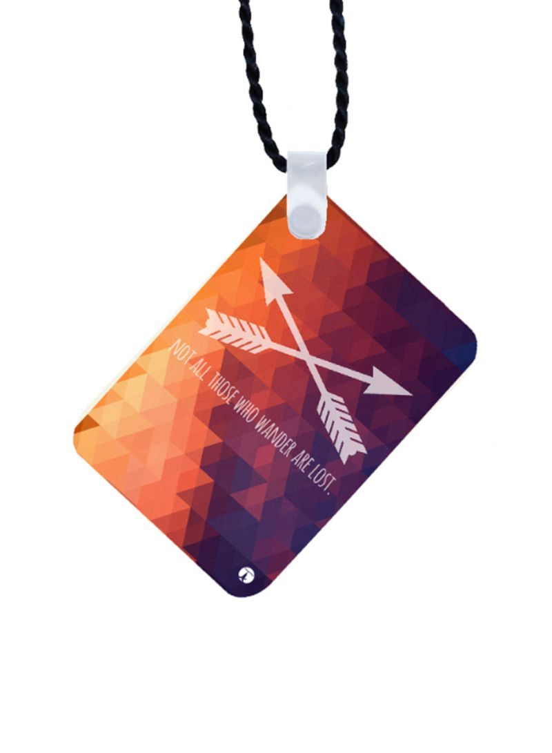 RKN English Phrases Printed Car Mirror Pendant - Image 1