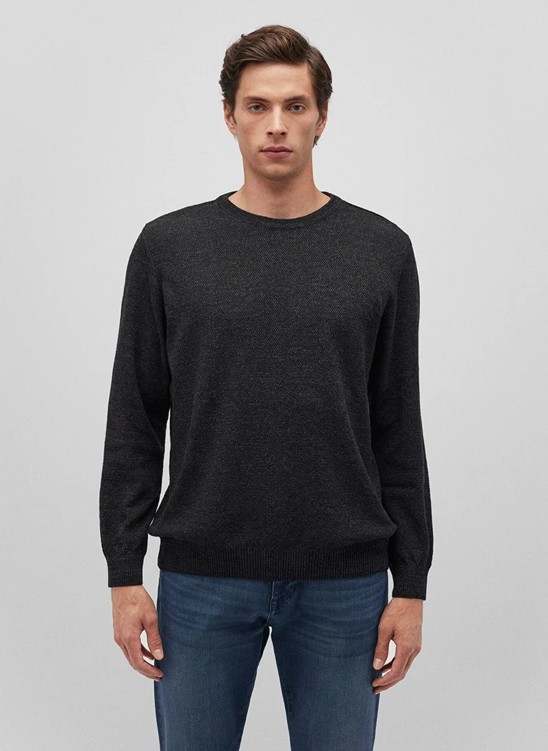 مافي CREW NECK SWEATER Black