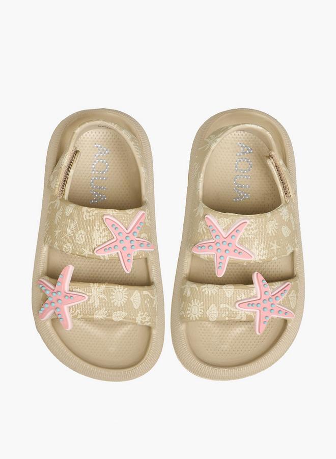 Aqua Girls Hook & Loop Clogs - Image 1