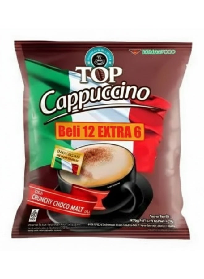 TOP Cappuccino Instant Coffee 25g × 12 + 6 Free Sachets