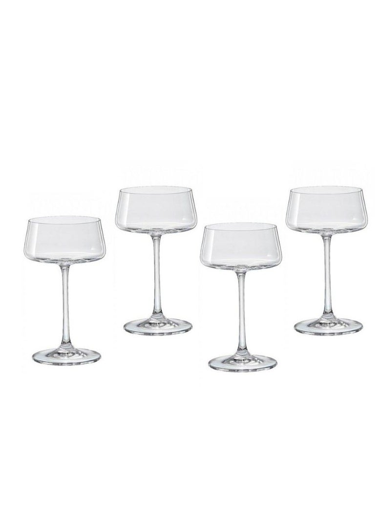 Crystalex Crystalex Martini Glass Xtra 220ml, Crystalline (Pack of 4) 