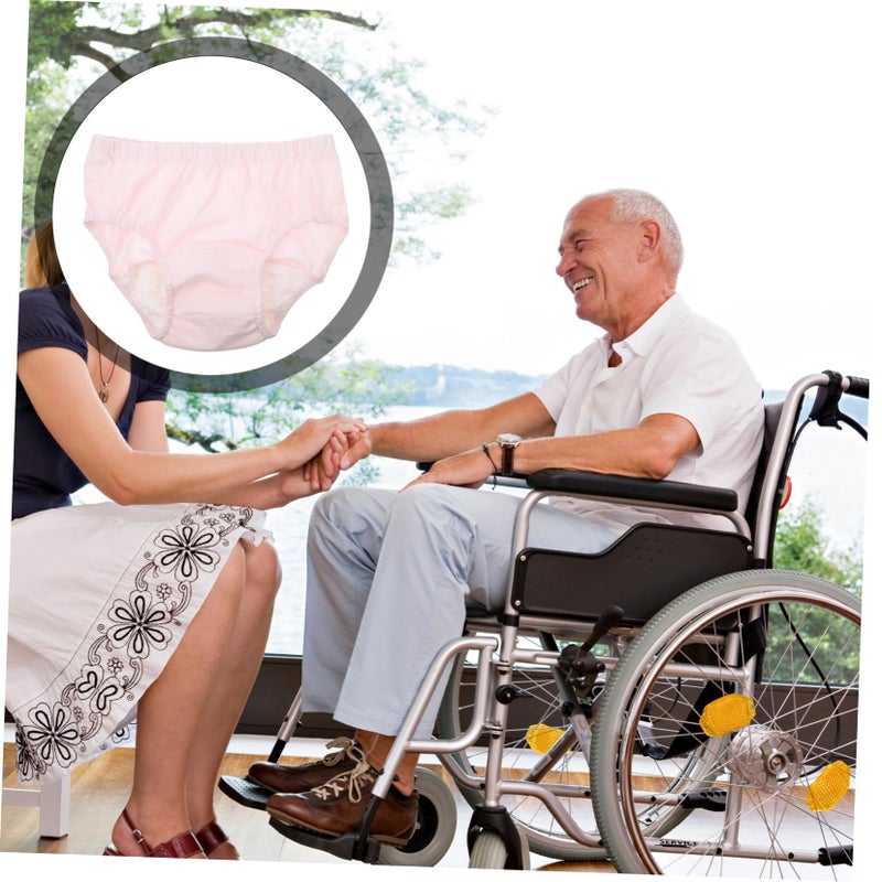 سراويل حفاضات للكبار قابلة للغسيل من القطن مقاومة للتسرب وماصة للحماية من سلس البول - Image 4
