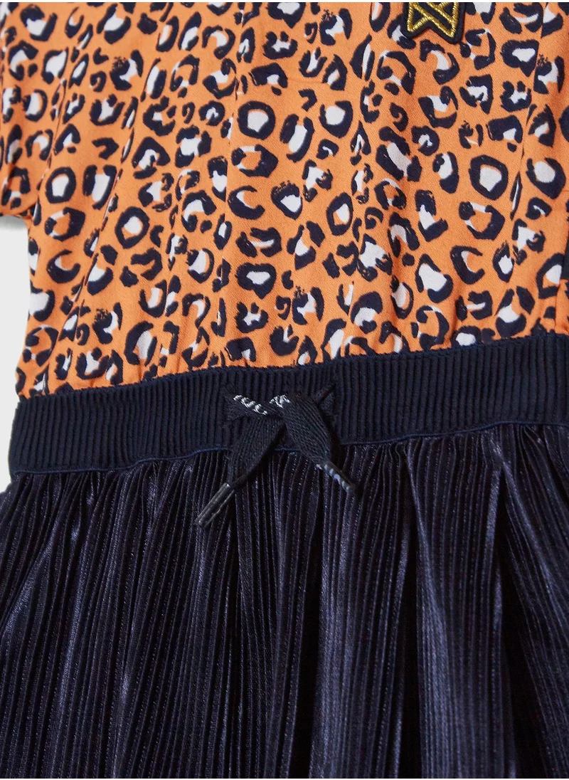 koko noko Kids Printed T-Shirt + Skirt Set