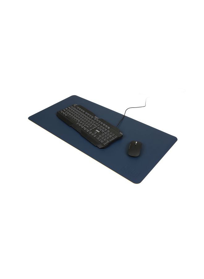 BUBM PU Leather Desk Mat Blue/Yellow - Image 2