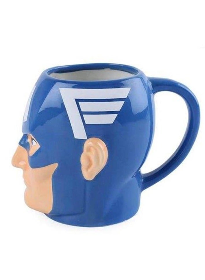 3D Captain America Porcelain Mug Cup with cap Novelty Design for Hot Drinks Coffee Tea Hot Chocolate - Image 5