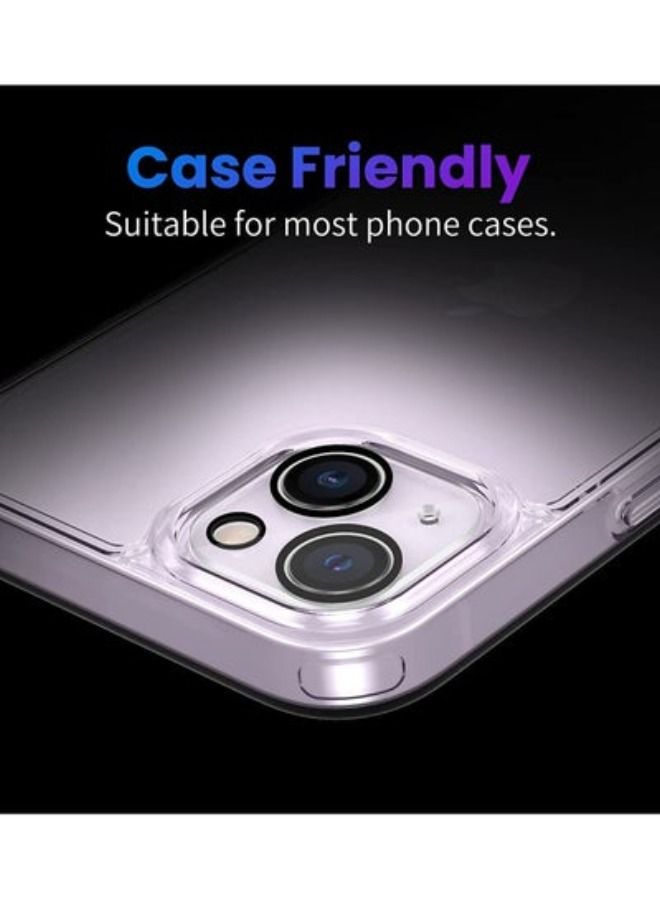 ACLIX Camera Lens Protector, Bubbles Free HD Tempered Glass Lens Screen Cover Film Compatible with iPhone 14 Plus / 14 Accessories Clear 3-Pack - Image 2