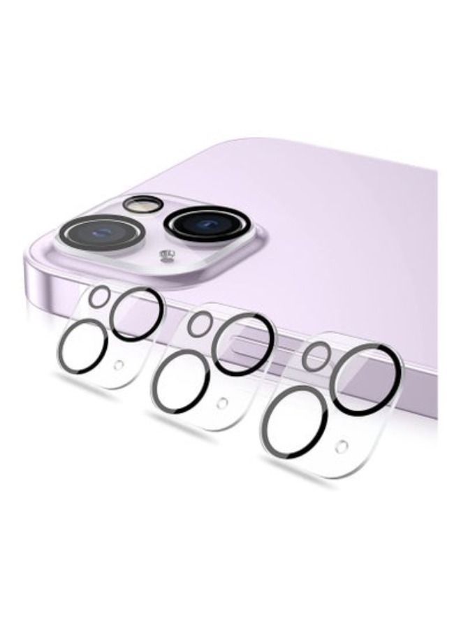 ACLIX Camera Lens Protector, Bubbles Free HD Tempered Glass Lens Screen Cover Film Compatible with iPhone 14 Plus / 14 Accessories Clear 3-Pack - Image 1