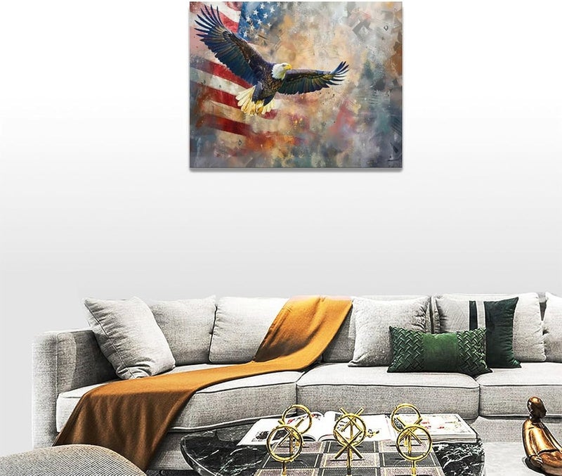 Fuzawet Bald Eagle Canvas Wall Art - Image 4