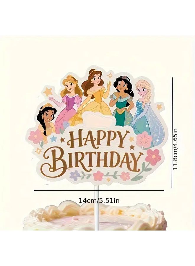 Princess Birthday Card Insert Style 1 For Party Decoration Gift - Image 4