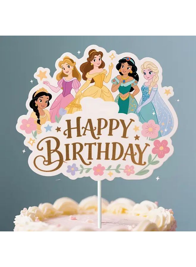 Princess Birthday Card Insert Style 1 For Party Decoration Gift - Image 1