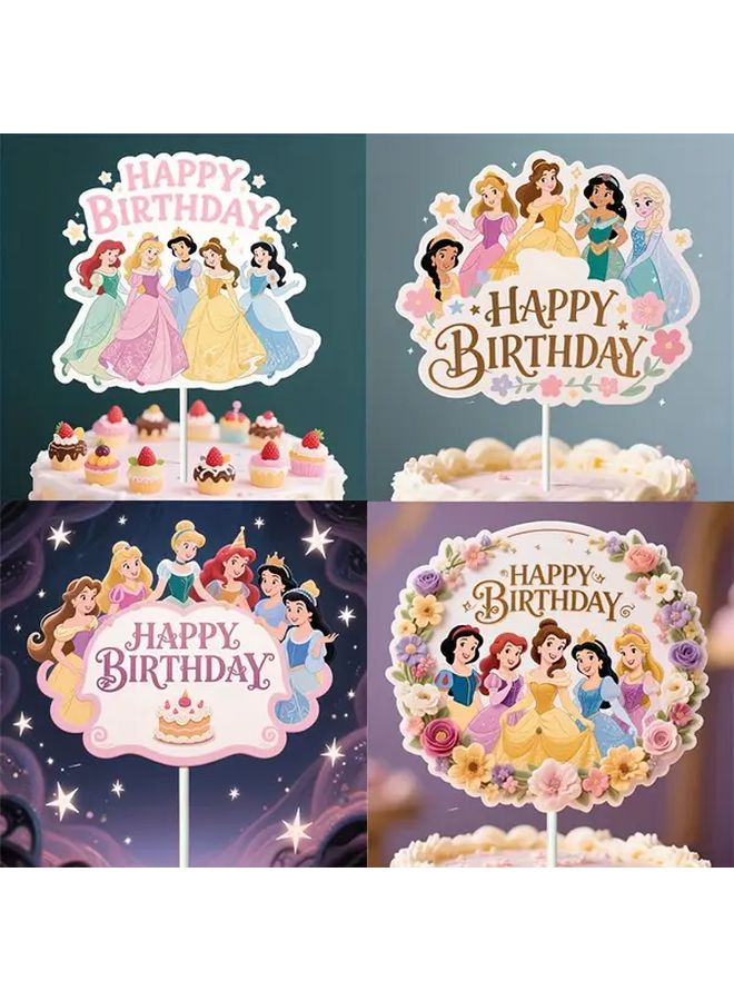 Princess Birthday Card Insert Style 1 For Party Decoration Gift - Image 2