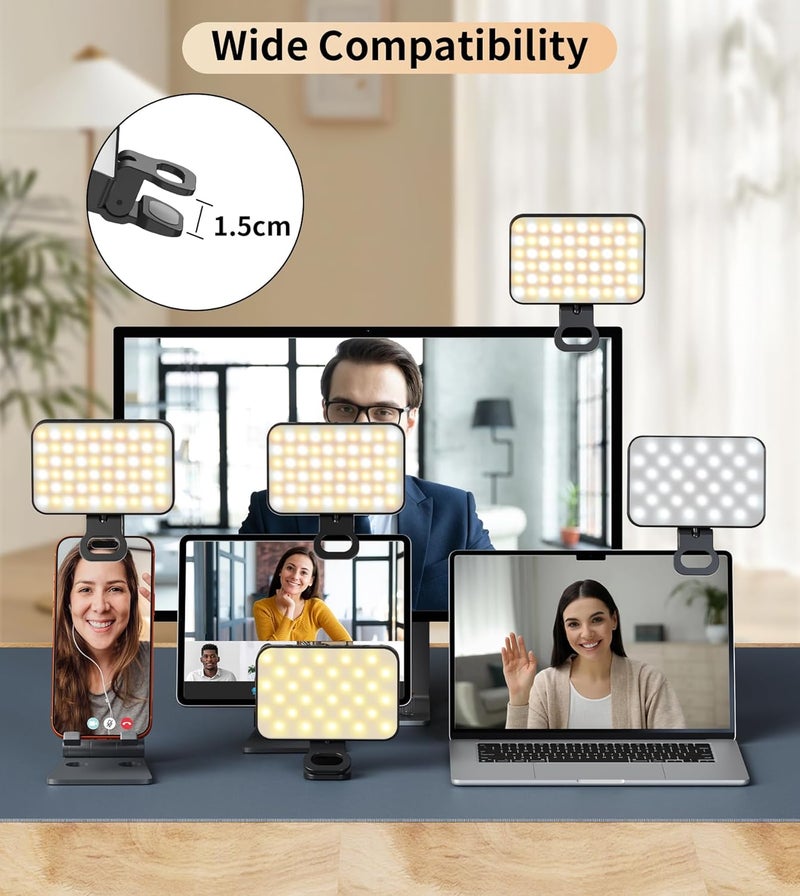 TONEOF Tunov Portable LED Selfie Light with USB-C Charging, 3000-6500K Color Temperature, 3 Lighting Modes & 10 Brightness Levels - Image 3