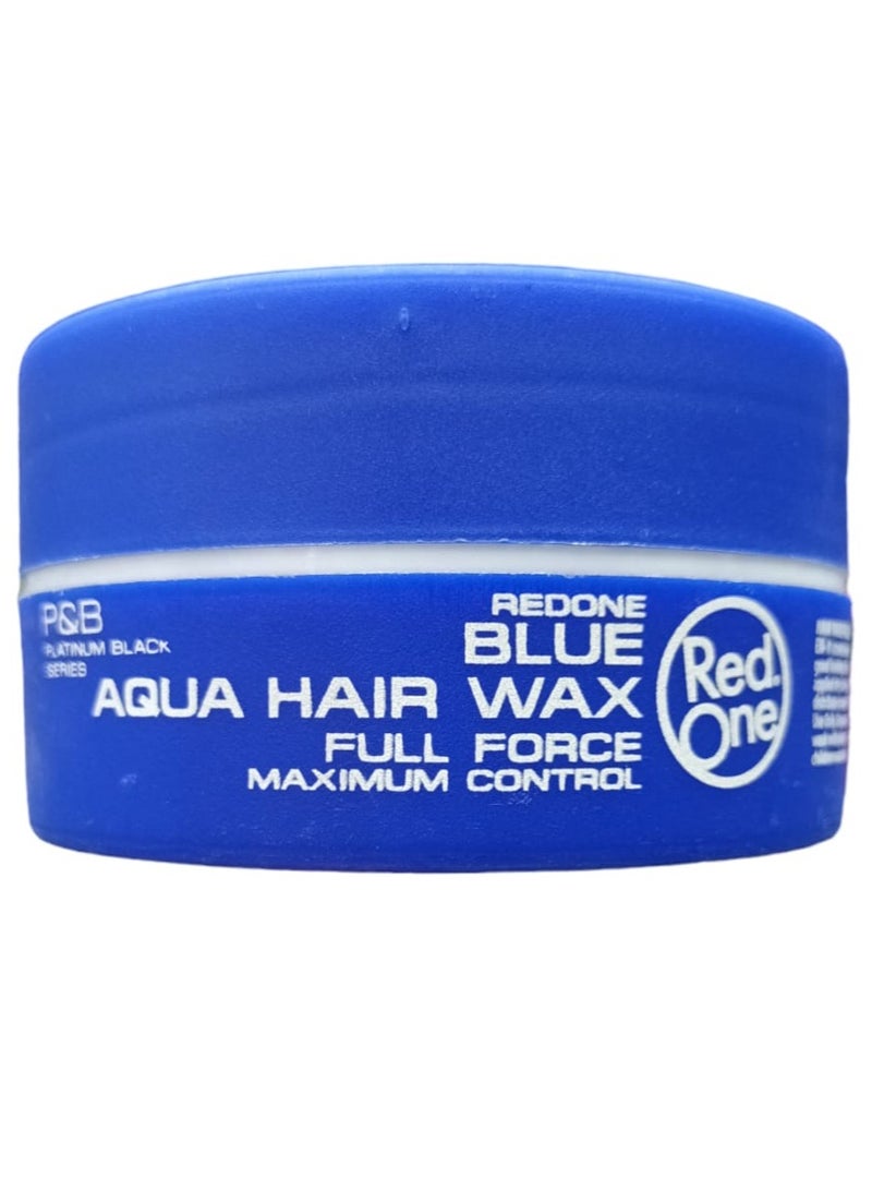 Red One Aqua Blue Hair Wax Gel 150 ml - Image 1