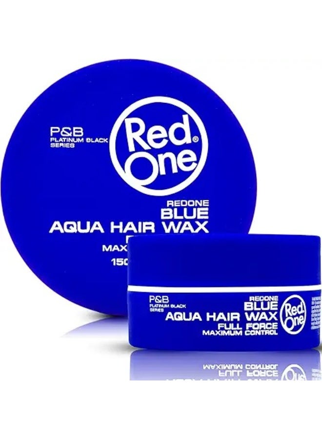 Red One Aqua Blue Hair Wax Gel 150 ml - Image 1