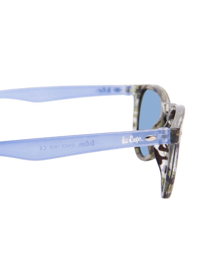 Lee Cooper Kids Unisex Polarized Sunglasses Blue Frame Blue Mirror Lens - 48mm Lens - LCK106C02 - Image 5